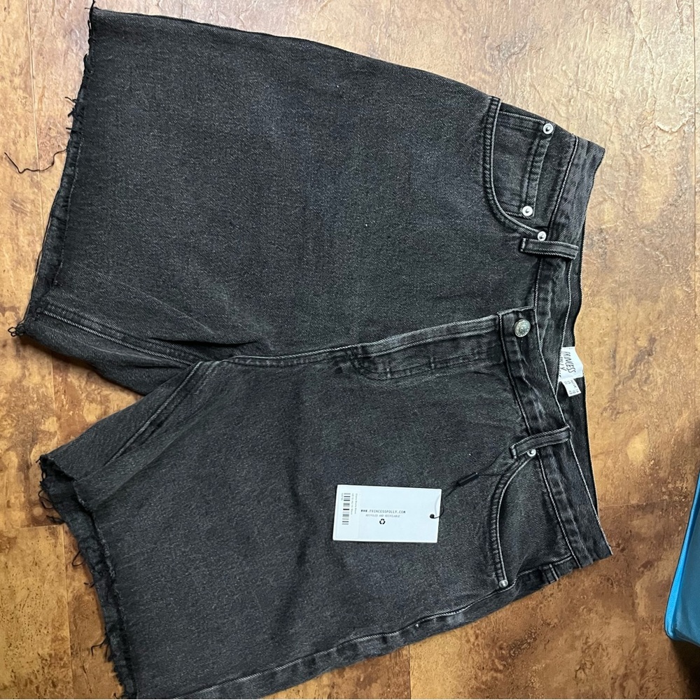 Princess Polly Charcoal Denim Shorts